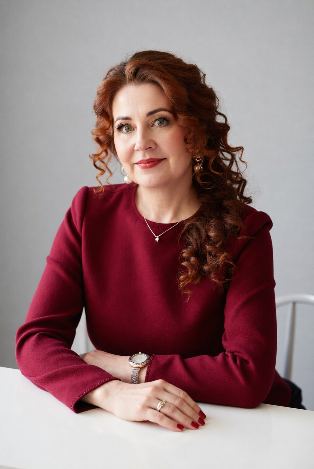 Финансовый директор Ирина Воеводина за рабочим столом